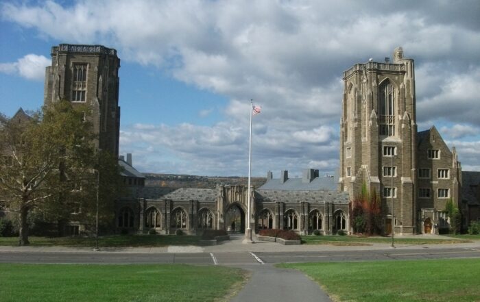 Cornell WWI Memorial at Lyon and McFaddin Halls