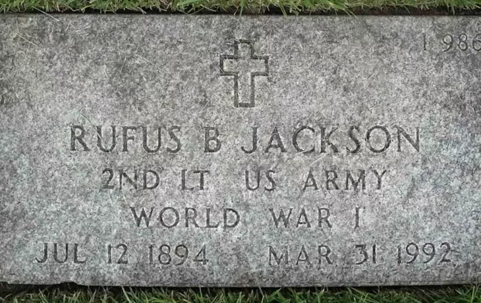 Rufus Jackson grave marker