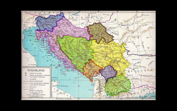 Map of Yugoslavia