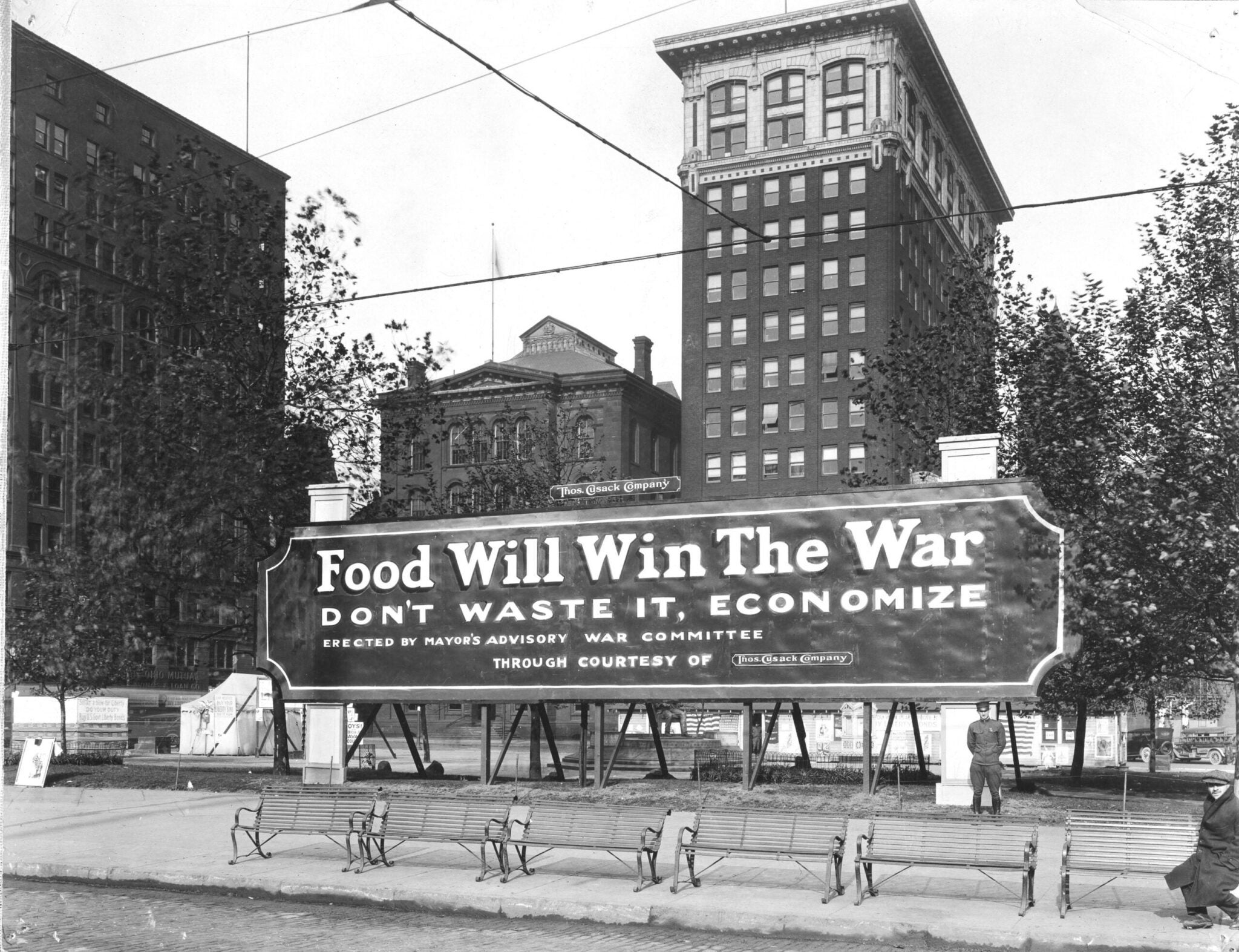 Food Will Win The War sign