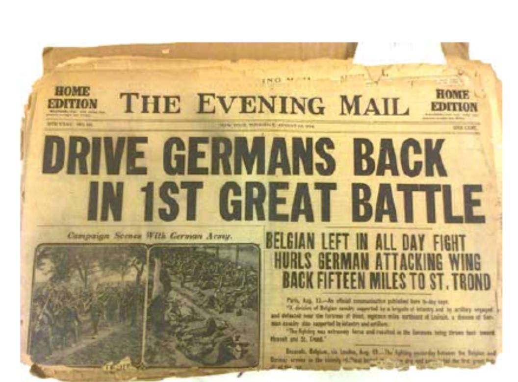 The Evening Mail newspaper cover