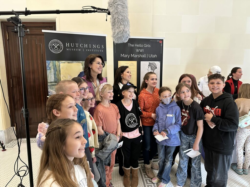 Children at Hello Girls exhibit