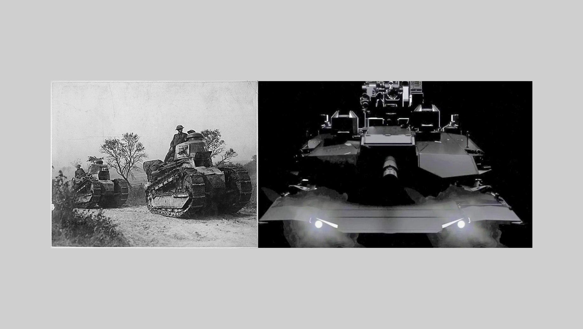Tanks WWI and AbramsX