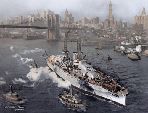 The USS Arizona was built, launched, and served during World War I