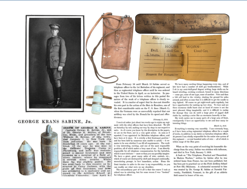 The Tragic Service of Regimental Telephone Officer George K. Sabine, 6th Field Artillery, 1st Division